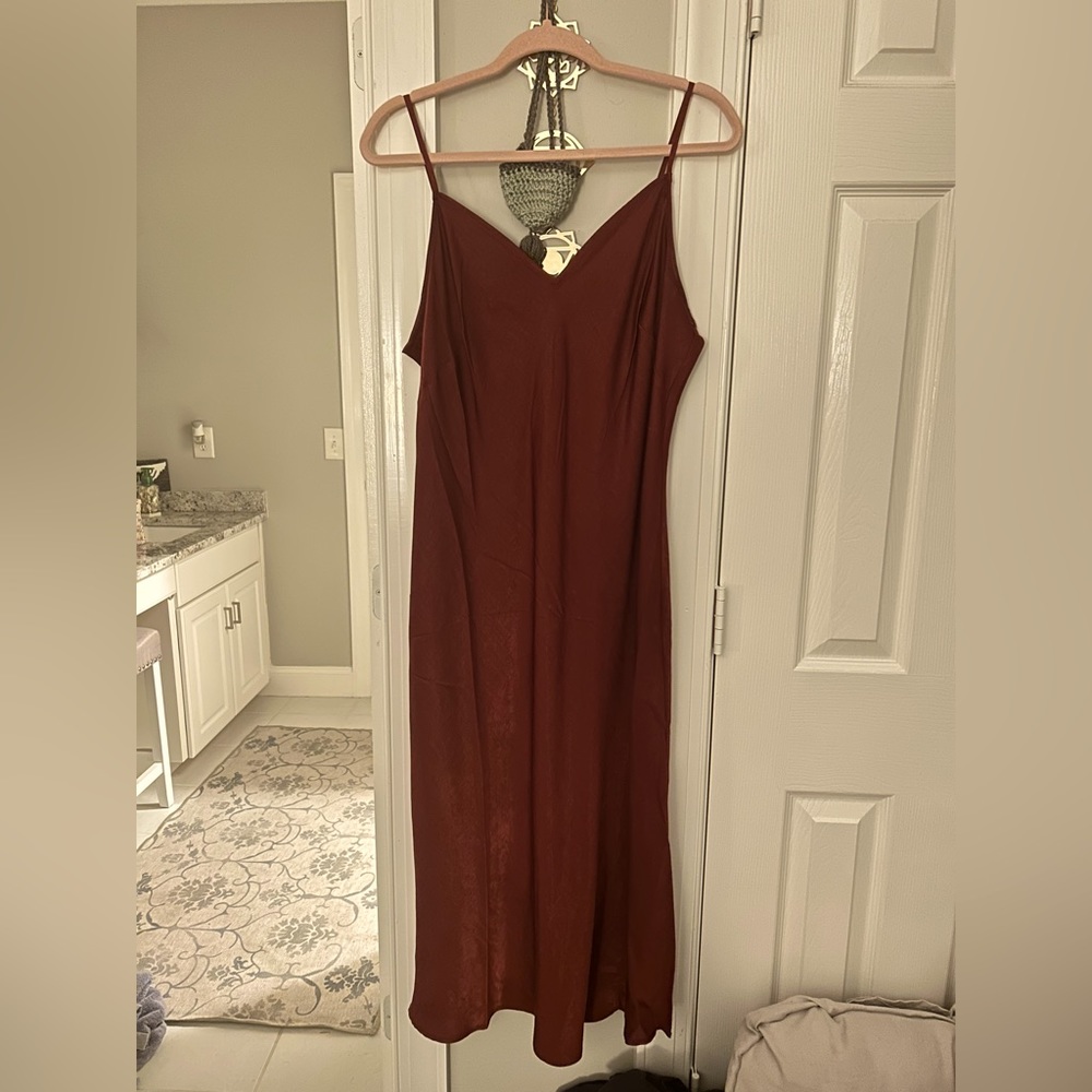 Burgundy Strappy Night Out Dress
